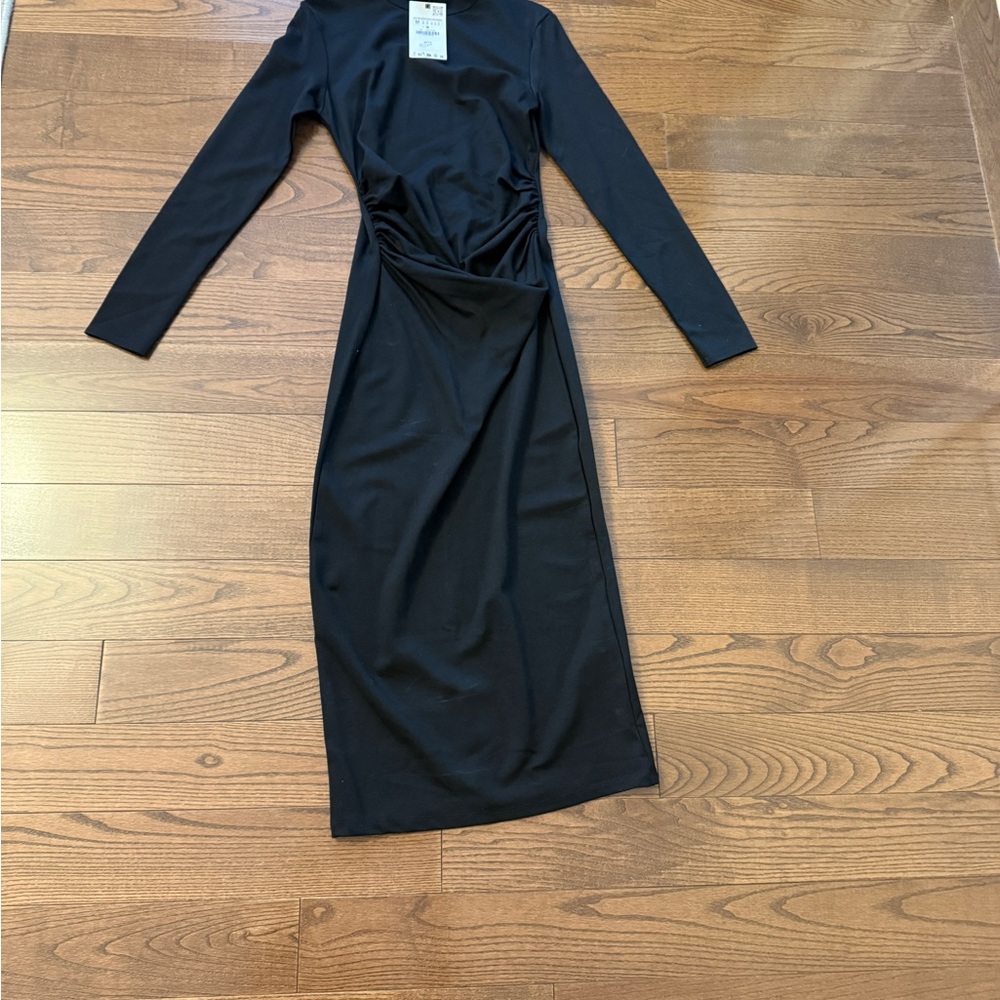 Elegant Black Long Sleeve Dress